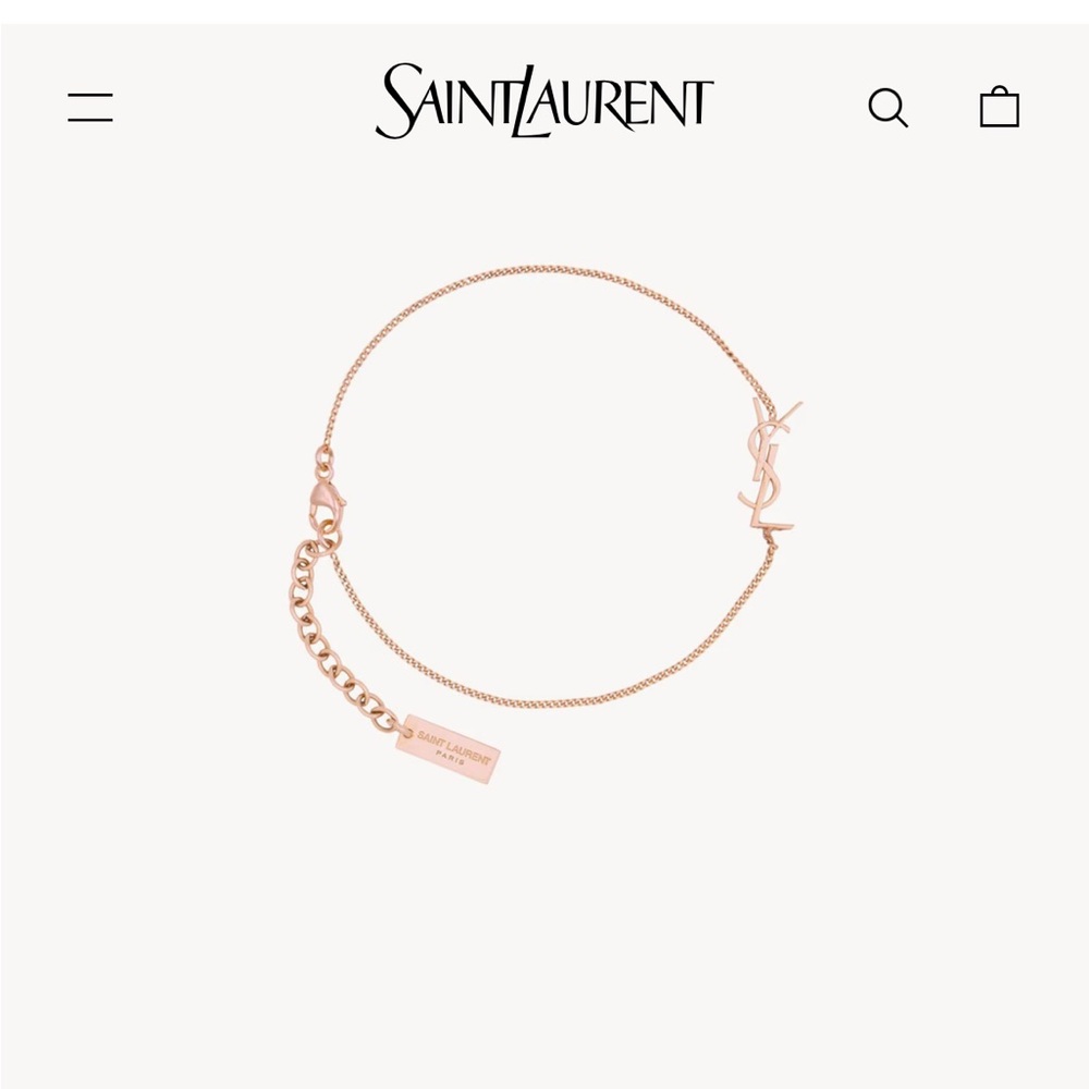 Saint Laurent inspired dainty chain bracelet. New - Picture 6 of 6